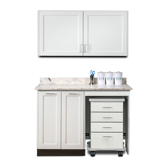 Clinton Industries - 758048R Furniture Package: Includes Wall & Base Cabinet w/ Mobile Cart-Mate on Right. 48"W. Fashion Finish Ready Room My Way - Clinton Industries product image