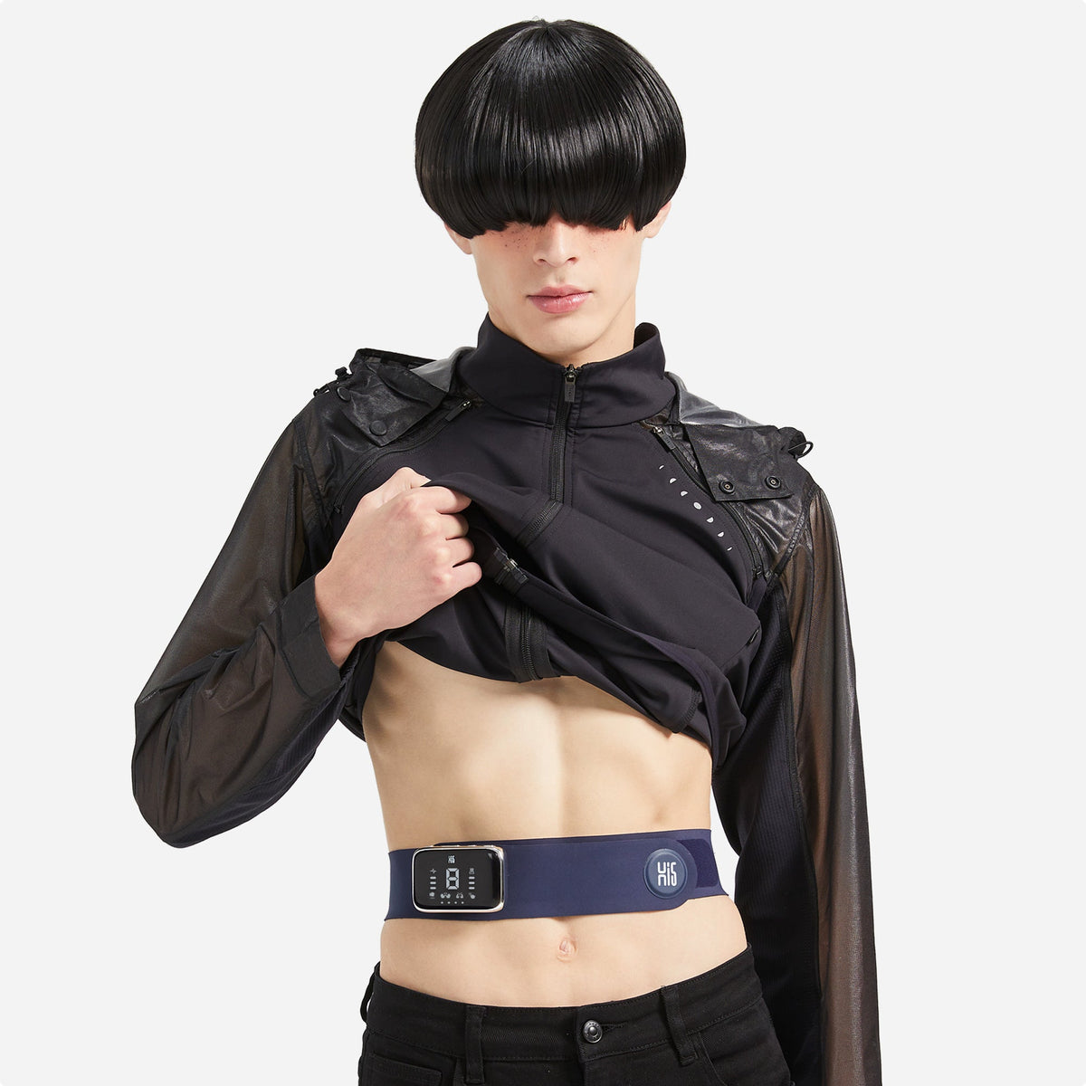 Master Massage - D1 Portable TENS Heating Pad Heated Belt for Lower Back Pain Relief - Tens Pulse-Vibration Massage