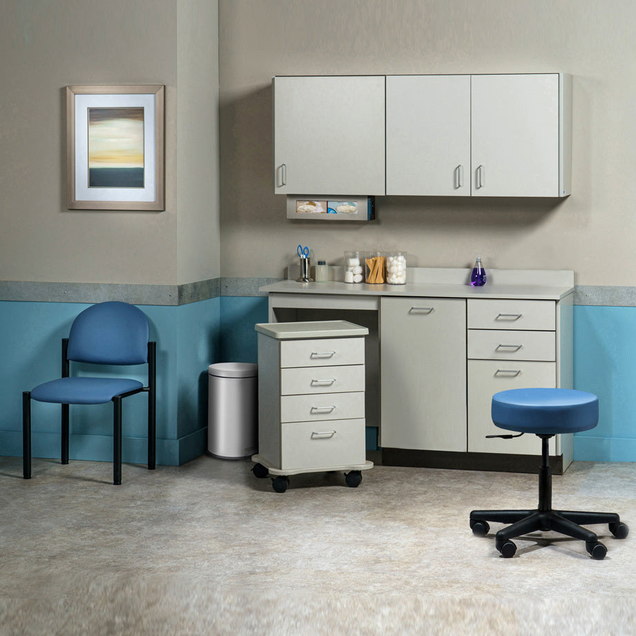 Clinton Industries - 748060ML Furniture Package: Includes Wall & Base Cabinet w/ Mobile Cart-Mate on Left. 60"W. Door in Center. Ready Room My Way - Clinton Industries product image