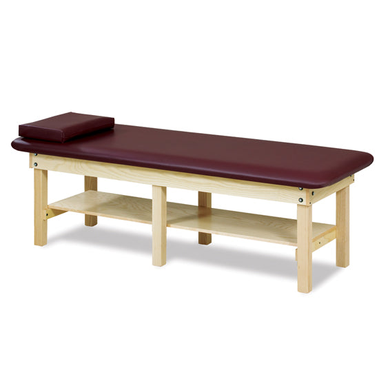 Clinton Industries - 6196 Treatment Table w/ Shelf, Flat Top. 600lbs Capacity, Bariatric - Clinton Industries product image