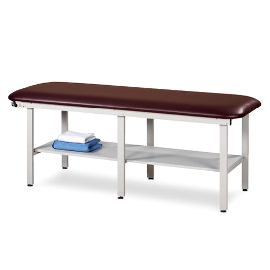 Clinton Industries - 6198 Bariatric Treatment Table w/ Shelf & Flat Top (Steel) - Clinton Industries product image