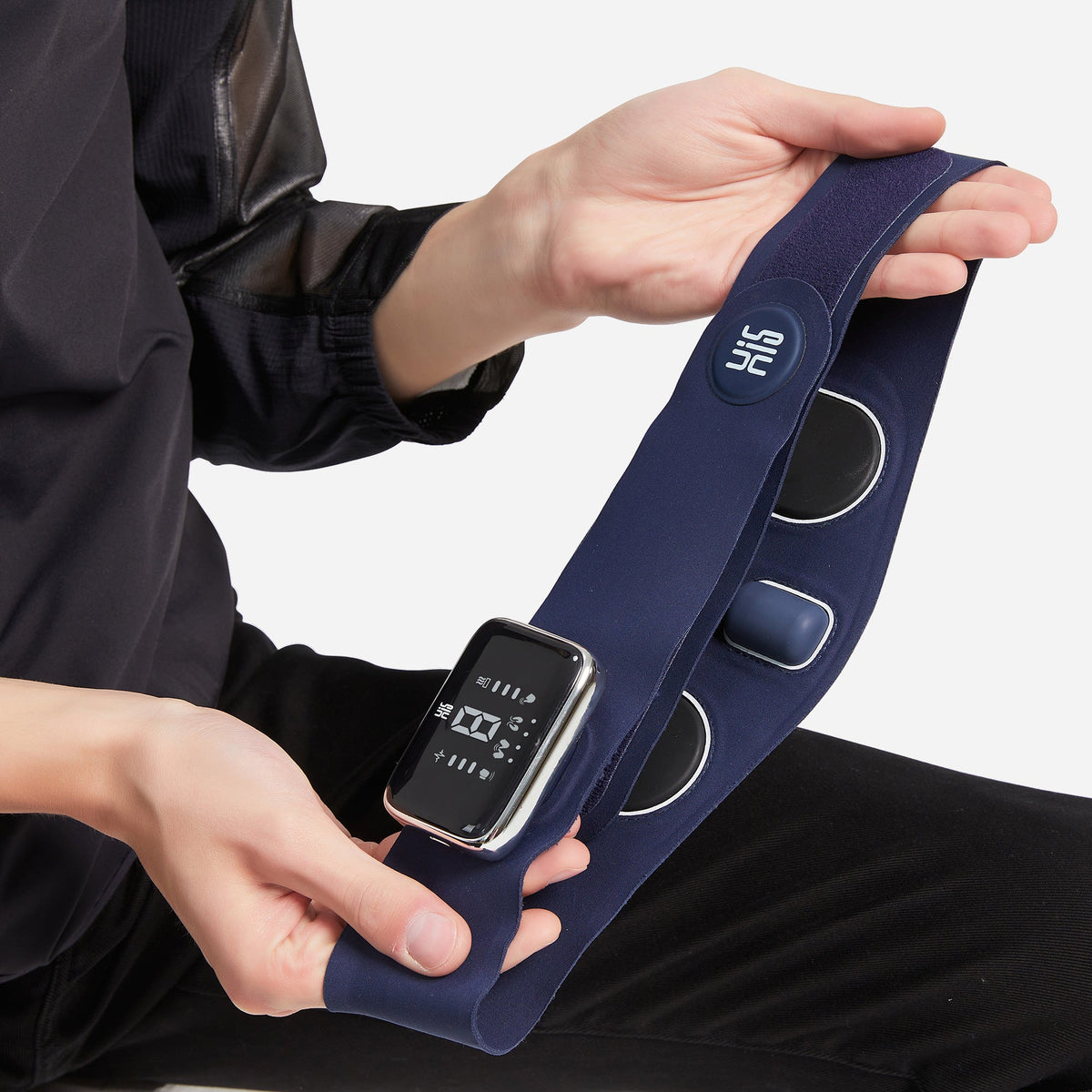 Master Massage - D1 Portable TENS Heating Pad Heated Belt for Lower Back Pain Relief - Tens Pulse-Vibration Massage