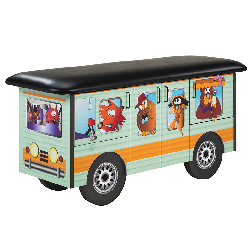 Clinton Industries - 7050 Pediatric Cabinet Treatment Table w/ Flat Top. Cool Camper Bus - Clinton Industries product image