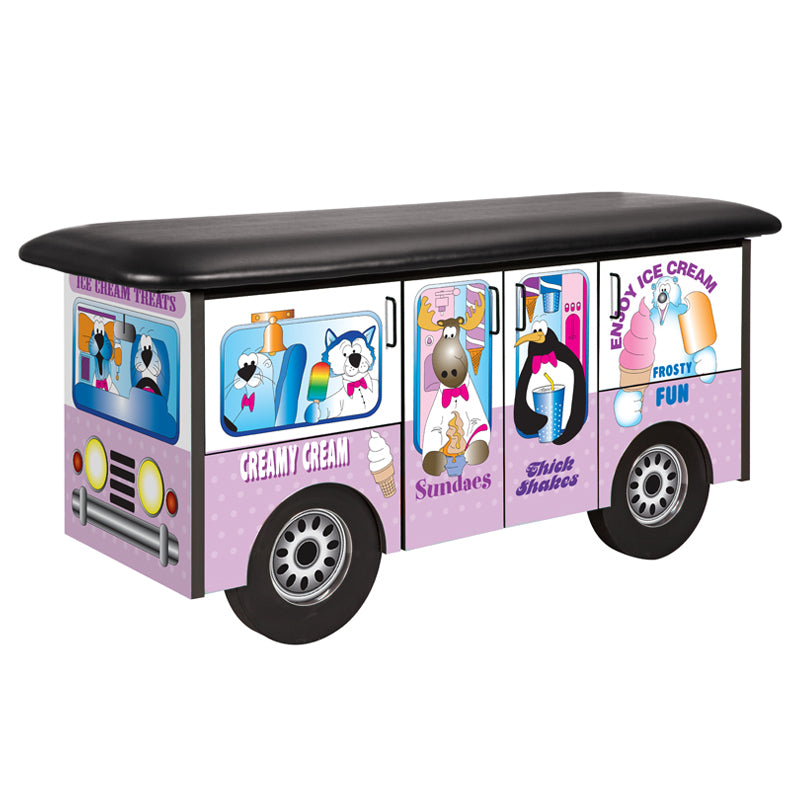 Clinton Industries - 7070 Pediatric Cabinet Treatment Table w/ Flat Top. Frosty Friends Ice Cream Truck - Clinton Industries product image