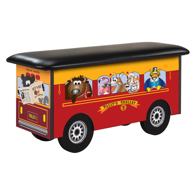 Clinton Industries - 7080 Pediatric Cabinet Treatment Table w/ Flat Top. Wally’s Trolley Bus - Clinton Industries product image