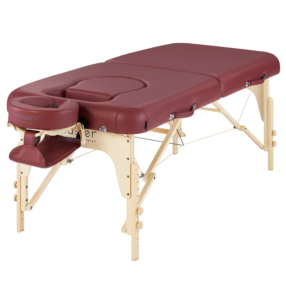 Master Massage - 30” Eva Pregnancy Portable Massage Table, Burgundy Color