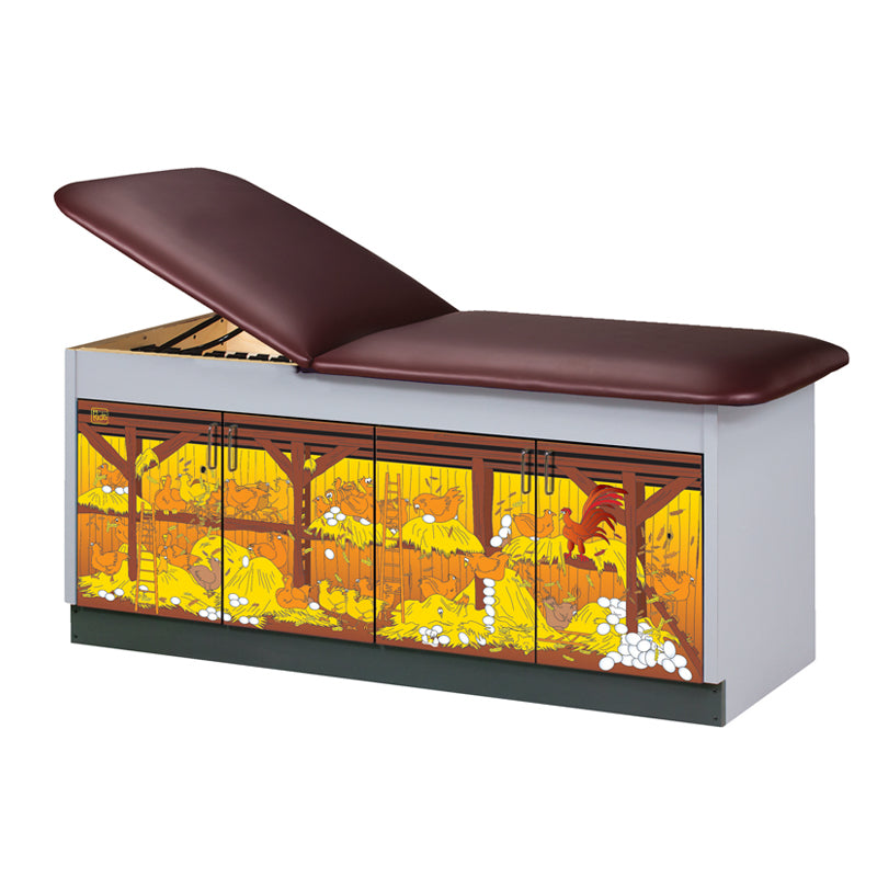 Clinton Industries - 7370-72 Pediatric Cabinet Treatment Table w/ Adjustable Back, Discover. Wings 'N Things - Clinton Industries product image