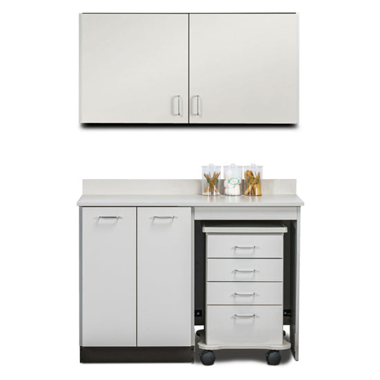 Clinton Industries - 748048R Furniture Package: Includes Wall & Base Cabinet w/ Mobile Cart-Mate on Right. 48"W. Ready Room My Way - Clinton Industries product image