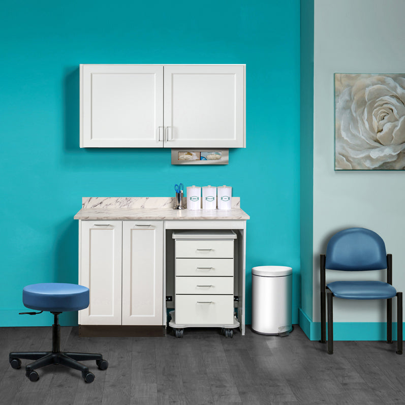 Clinton Industries - 758048R Furniture Package: Includes Wall & Base Cabinet w/ Mobile Cart-Mate on Right. 48"W. Fashion Finish Ready Room My Way - Clinton Industries product image