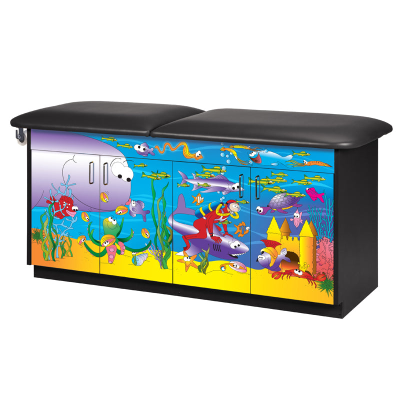 Clinton Industries - 7936-1 Pediatric Cabinet Treatment Table, Flat Top. Imagination, Ocean Commotion - Clinton Industries product image
