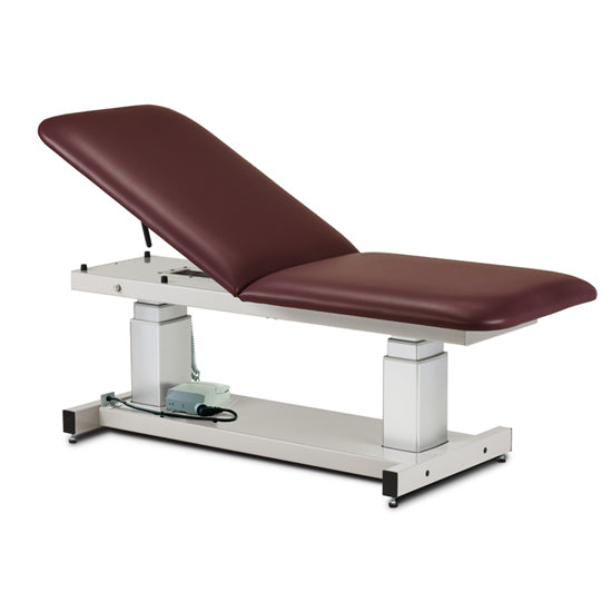 Clinton Industries - 80062-X Power Hi-Lo Ultrasound Imaging Table w/ Adjustable Back. Bariatric. 34"W - Clinton Industries product image