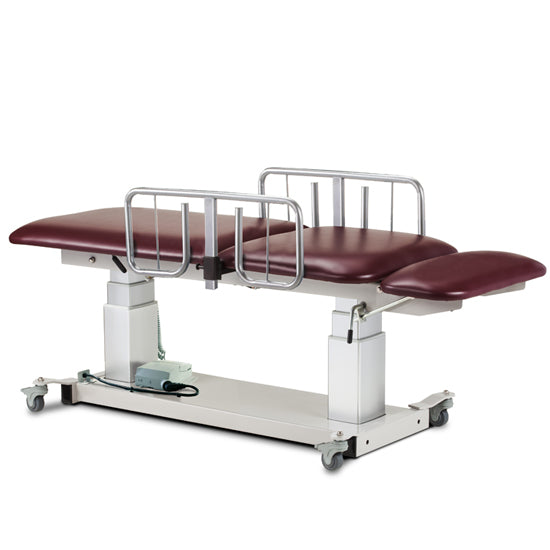Clinton Industries - 80063 Power Hi-Lo Ultrasound Imaging Table w/ Adjustable Back & Drop Section, 500lbs Capacity. 27"W - Clinton Industries product image