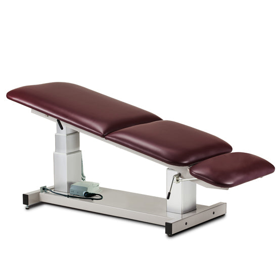 Clinton Industries - 80063-X Power Hi-Lo Ultrasound Imaging Table w/ Adjustable Back & Drop Section, 600lbs Capacity, Bariatric. 34"W - Clinton Industries product image