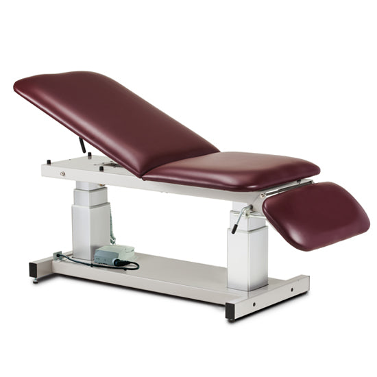 Clinton Industries - 80063-X Power Hi-Lo Ultrasound Imaging Table w/ Adjustable Back & Drop Section, 600lbs Capacity, Bariatric. 34"W - Clinton Industries product image