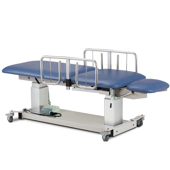 Clinton Industries - 80069 Power Hi-Lo Ultrasound Imaging Table w/ Adjustable Back & Drop Section w/ Stirrups 500lbs Capacity. 27"W - Clinton Industries product image