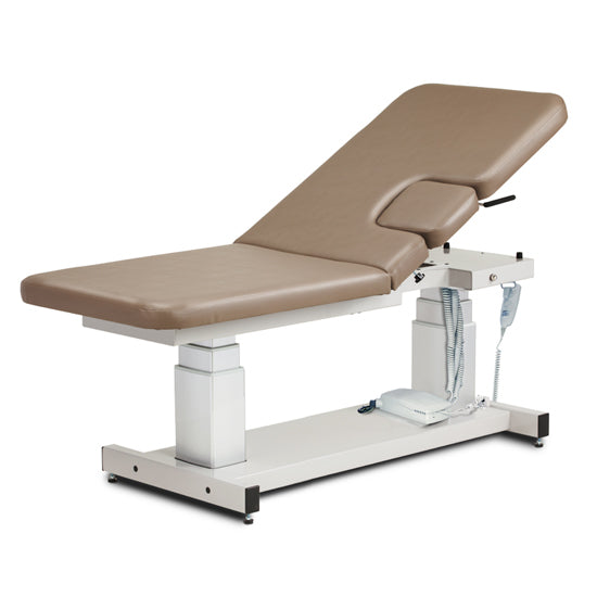 Clinton Industries - 80072 Power Hi-Lo Ultrasound Imaging Table w/ Adjustable Fowler Back & Drop-Window. 27"W - Clinton Industries product image