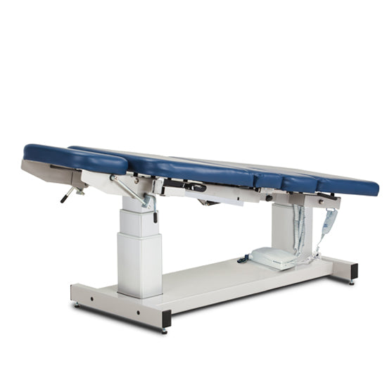 Clinton Industries - 80079 Power Hi-Lo Ultrasound Imaging Table w/ Adjustable Back, Drop Section, Drop-Window w/ Stirrups. 500lbs Capacity. 27"W - Clinton Industries product image