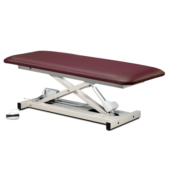 Clinton Industries - 80199 Power Hi-Lo Exam Table. Open Base w/ Flat Top. 600 lbs Capacity, Bariatric. 30"W - Clinton Industries product image