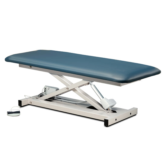 Clinton Industries - 80199 Power Hi-Lo Exam Table. Open Base w/ Flat Top. 600 lbs Capacity, Bariatric. 30"W - Clinton Industries product image