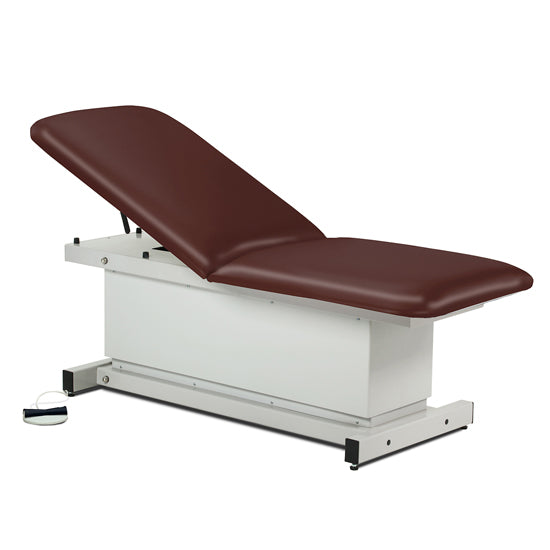 Clinton Industries - 81200 Power Hi-Lo Exam Table. Shrouded Base w/ Adjustable Back. 500 lbs Capacity. 27"W - Clinton Industries product image