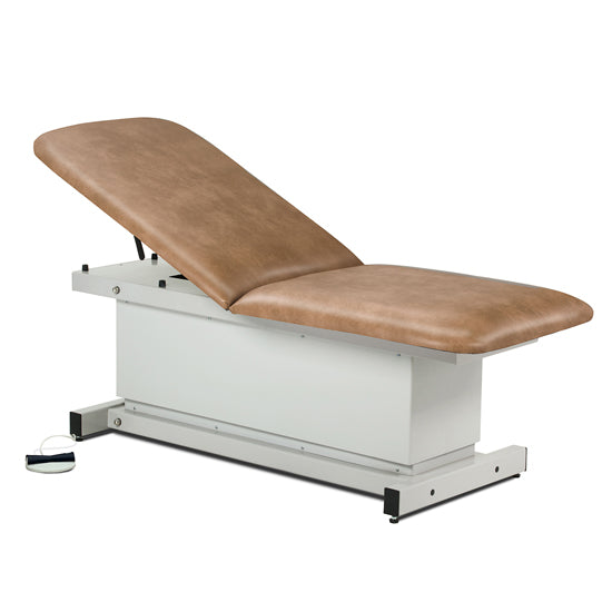 Clinton Industries - 81200 Power Hi-Lo Exam Table. Shrouded Base w/ Adjustable Back. 500 lbs Capacity. 27"W - Clinton Industries product image