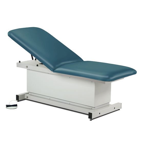 Clinton Industries - 81200 Power Hi-Lo Exam Table. Shrouded Base w/ Adjustable Back. 500 lbs Capacity. 27"W - Clinton Industries product image