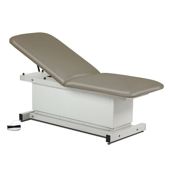 Clinton Industries - 81200 Power Hi-Lo Exam Table. Shrouded Base w/ Adjustable Back. 500 lbs Capacity. 27"W - Clinton Industries product image