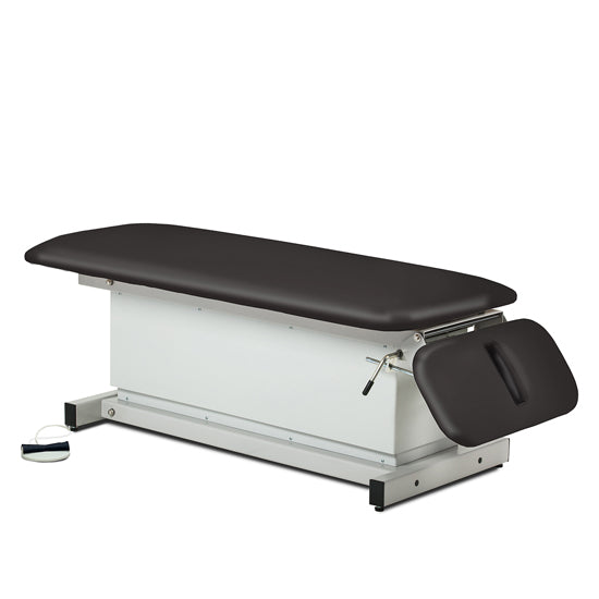 Clinton Industries - 81220 Power Hi-Lo Space Saver Exam Table w/ Flat Top, Shrouded Base & Drop Section, 500 lbs Capacity - Clinton Industries product image