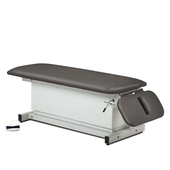 Clinton Industries - 81220 Power Hi-Lo Space Saver Exam Table w/ Flat Top, Shrouded Base & Drop Section, 500 lbs Capacity - Clinton Industries product image