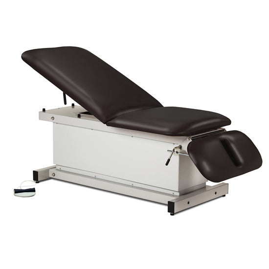 Clinton Industries - 81330 Power Hi-Lo Exam Table w/ Adjustable Back & Drop Section, Shrouded Base. 500 lbs Capacity. 76"L x 27"W - Clinton Industries product image