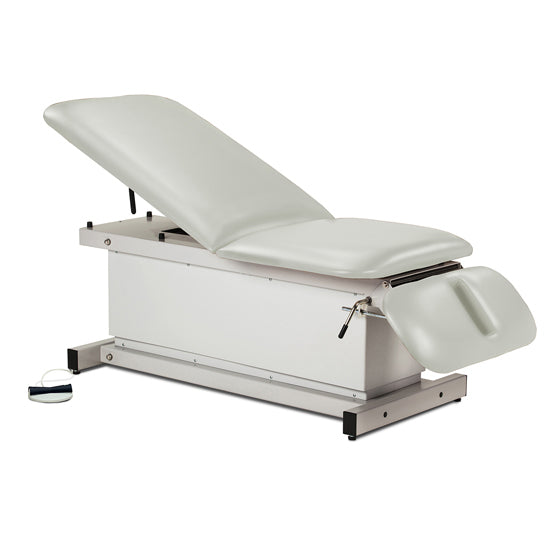 Clinton Industries - 81330 Power Hi-Lo Exam Table w/ Adjustable Back & Drop Section, Shrouded Base. 500 lbs Capacity. 76"L x 27"W - Clinton Industries product image