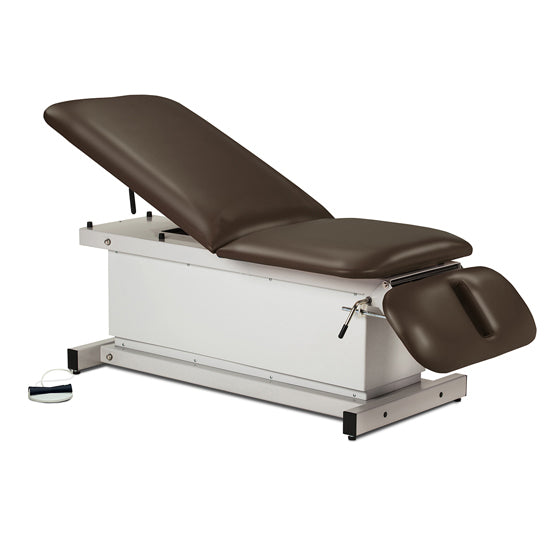 Clinton Industries - 81330 Power Hi-Lo Exam Table w/ Adjustable Back & Drop Section, Shrouded Base. 500 lbs Capacity. 76"L x 27"W - Clinton Industries product image
