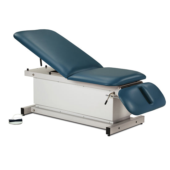 Clinton Industries - 81330 Power Hi-Lo Exam Table w/ Adjustable Back & Drop Section, Shrouded Base. 500 lbs Capacity. 76"L x 27"W - Clinton Industries product image