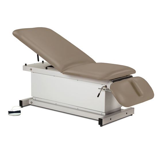 Clinton Industries - 81330 Power Hi-Lo Exam Table w/ Adjustable Back & Drop Section, Shrouded Base. 500 lbs Capacity. 76"L x 27"W - Clinton Industries product image