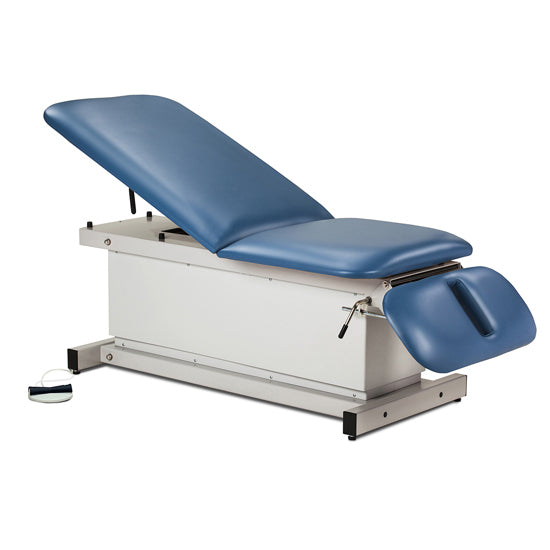 Clinton Industries - 81330 Power Hi-Lo Exam Table w/ Adjustable Back & Drop Section, Shrouded Base. 500 lbs Capacity. 76"L x 27"W - Clinton Industries product image