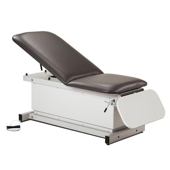 Clinton Industries - 81350 Power Hi-Lo Exam Table w/ Adjustable Back & ClintonClean Drop Section, Shrouded Base. 500lbs Capacity. 76"L x 27"W - Clinton Industries product image