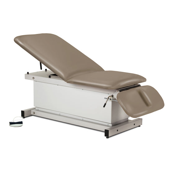 Clinton Industries - 81399 Power Hi-Lo Exam Table w/ Adjustable Back & Drop Section, Shrouded Base. 600lbs Capacity, Bariatric. 72"L x 30"W - Clinton Industries product image