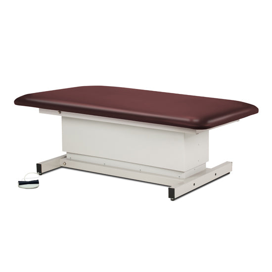 Clinton Industries - 84108-34 Power Hi-Lo Exam Table. Shrouded Base w/ Flat Top. 600lbs Capacity, Bariatric. 34"W - Clinton Industries product image