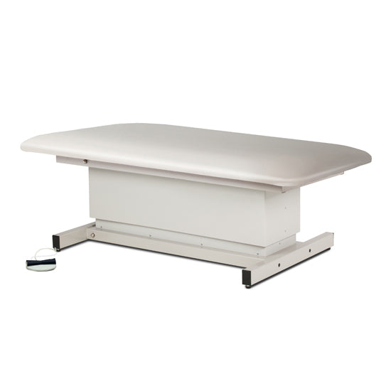 Clinton Industries - 84108-34 Power Hi-Lo Exam Table. Shrouded Base w/ Flat Top. 600lbs Capacity, Bariatric. 34"W - Clinton Industries product image