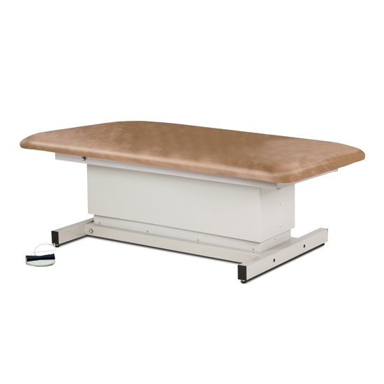 Clinton Industries - 84108-34 Power Hi-Lo Exam Table. Shrouded Base w/ Flat Top. 600lbs Capacity, Bariatric. 34"W - Clinton Industries product image