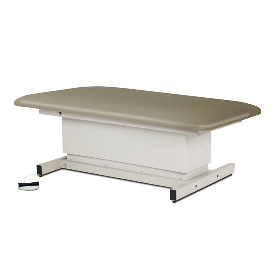 Clinton Industries - 84108-34 Power Hi-Lo Exam Table. Shrouded Base w/ Flat Top. 600lbs Capacity, Bariatric. 34"W - Clinton Industries product image