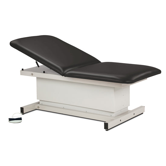 Clinton Industries - 84208-34 Power Hi-Lo Exam Table. Shrouded Base w/ Adjustable Back. 600lbs Capacity, Bariatric. 34"W - Clinton Industries product image