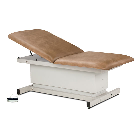 Clinton Industries - 84208-40 Power Hi-Lo Exam Table. Shrouded Base w/ Adjustable Back. 600lbs Capacity, Bariatric. 40"W - Clinton Industries product image