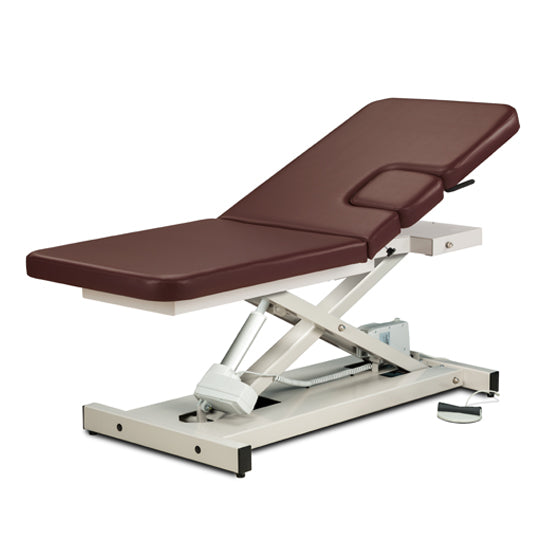 Clinton Industries - 85200 Power Hi-Lo Imaging Table. Open Base w/ Adjustable Back & Drop-Window - Clinton Industries product image