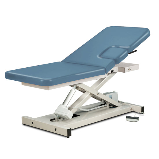 Clinton Industries - 85200 Power Hi-Lo Imaging Table. Open Base w/ Adjustable Back & Drop-Window - Clinton Industries product image