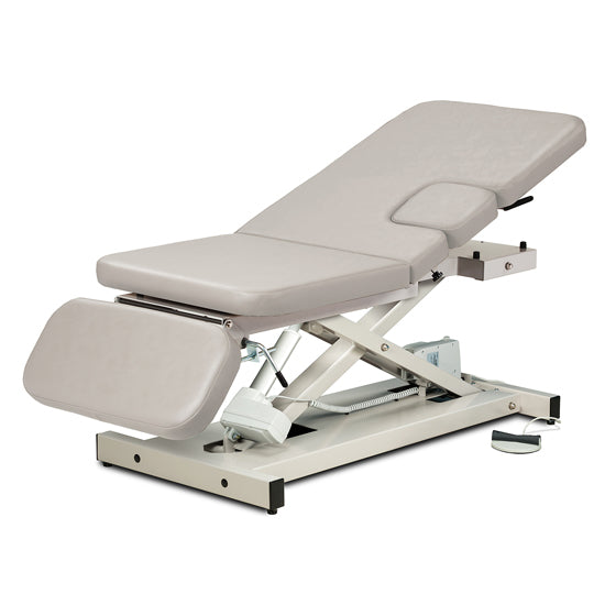 Clinton Industries - 85300 Power Hi-Lo Imaging Table. Open Base w/ Adjustable Back, Drop-Window & Drop Section. 500lbs Capacity Bariatric - Clinton Industries product image