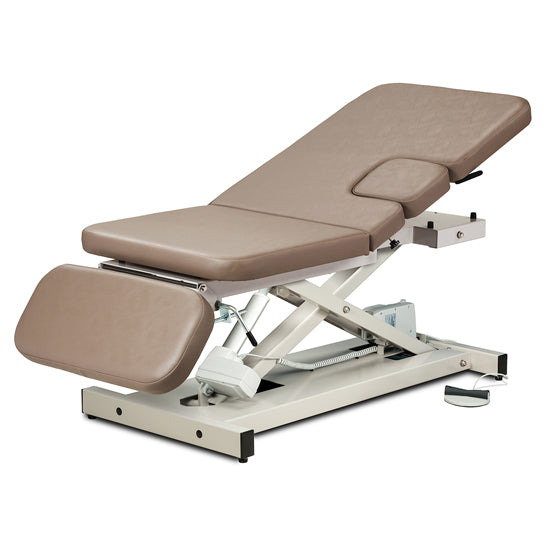 Clinton Industries - 85300 Power Hi-Lo Imaging Table. Open Base w/ Adjustable Back, Drop-Window & Drop Section. 500lbs Capacity Bariatric - Clinton Industries product image