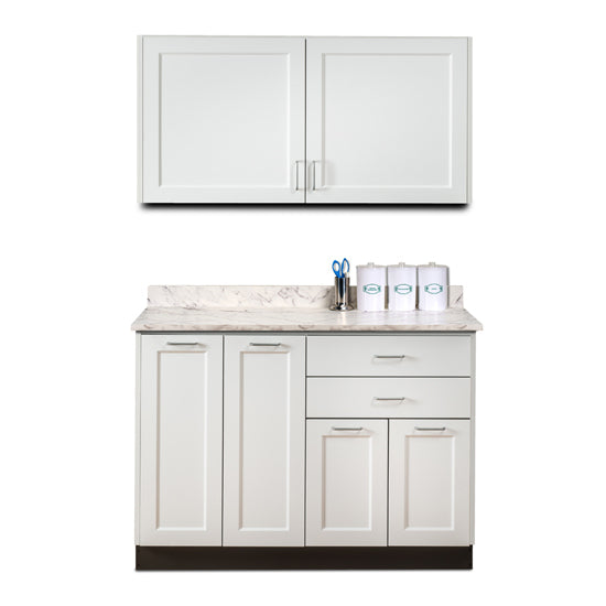 Clinton Industries - 8648-MW Furniture Package with 48"W Base & Wall Cabinets. Fashion Finish Ready Room My Way - Clinton Industries product image