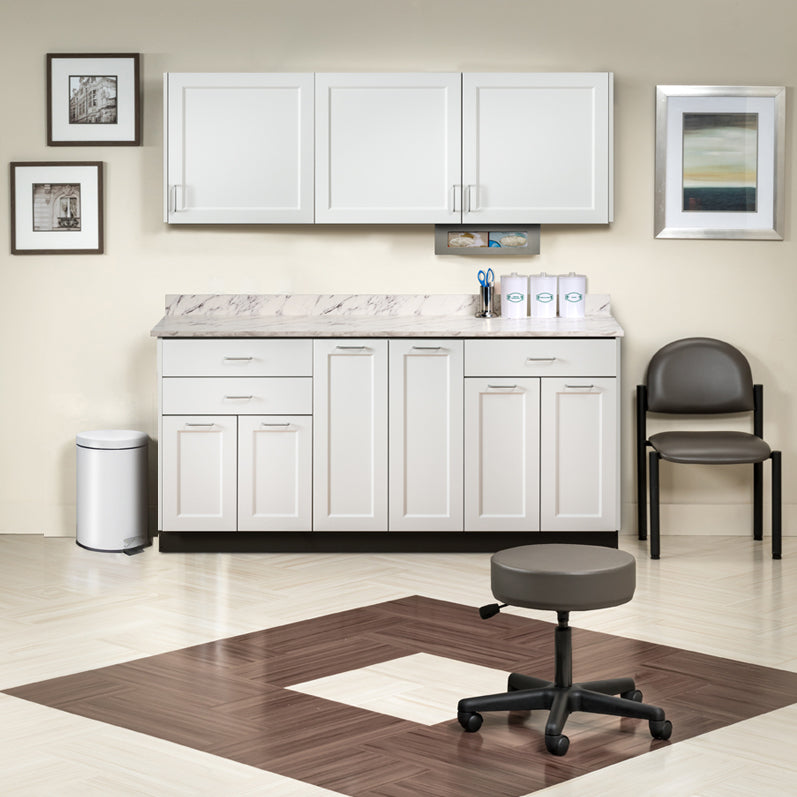 Clinton Industries - 8672-MW Furniture Package with 72"W Base & Wall Cabinets. Fashion Finish Ready Room My Way - Clinton Industries product image