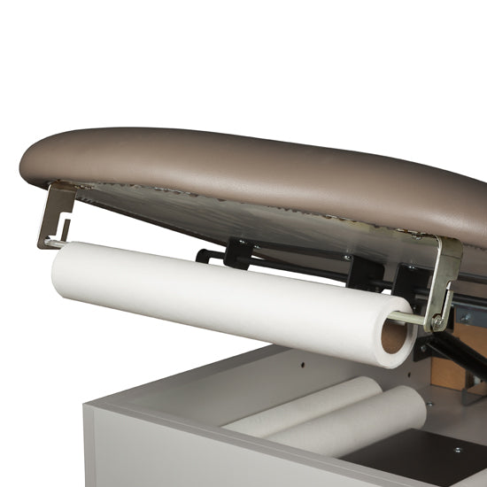 Clinton Industries - 8890 Family Practice Cabinet Exam Table w/ Adjustable Back, Stirrups & Step Stool - Clinton Industries product image